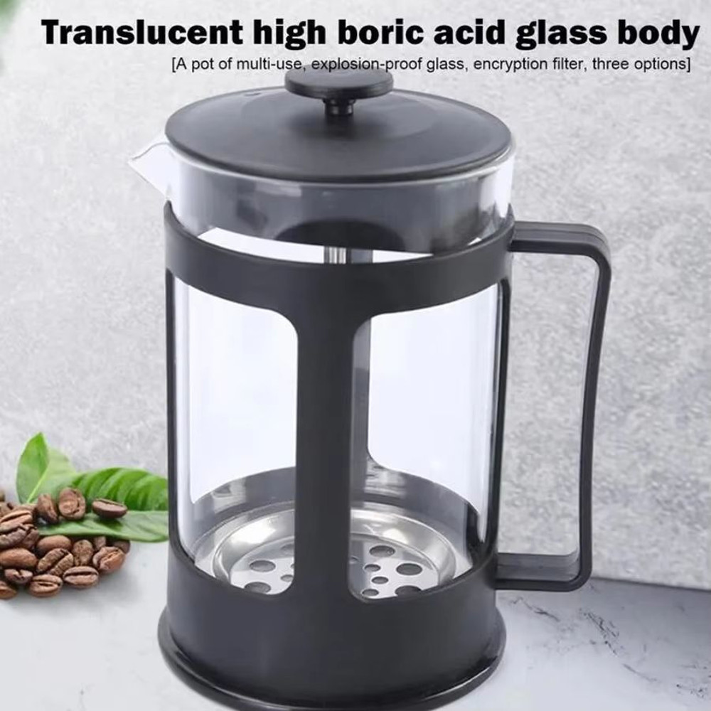 Stainless Steel Tea  Coffee Brewer With Filter  HeatResistant AntiRust Multifunctional With Handle 4