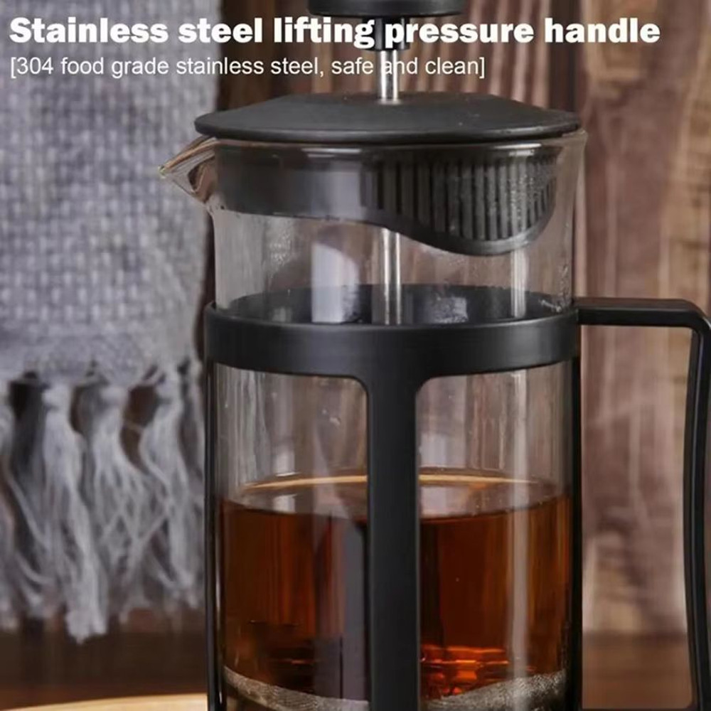 Stainless Steel Tea  Coffee Brewer With Filter  HeatResistant AntiRust Multifunctional With Handle 5
