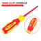 10Piece VDE Insulated Interchangeable Blade Screwdriver Set With Magnetic Tips 500V Rated Includes 2