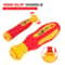 10Piece VDE Insulated Interchangeable Blade Screwdriver Set With Magnetic Tips 500V Rated Includes 3