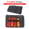 10Piece VDE Insulated Interchangeable Blade Screwdriver Set With Magnetic Tips 500V Rated Includes 5