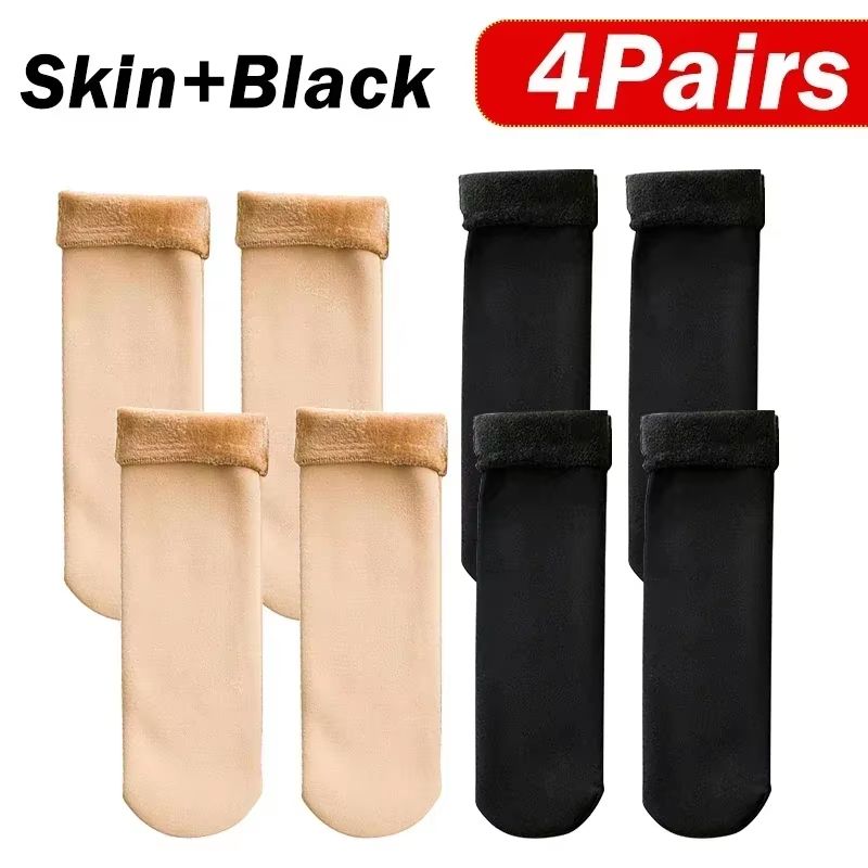 UltraSoft Thermal Winter Socks For Women  Warm Cashmere  Wool Blend Cozy Short Socks For Snow Boots 9
