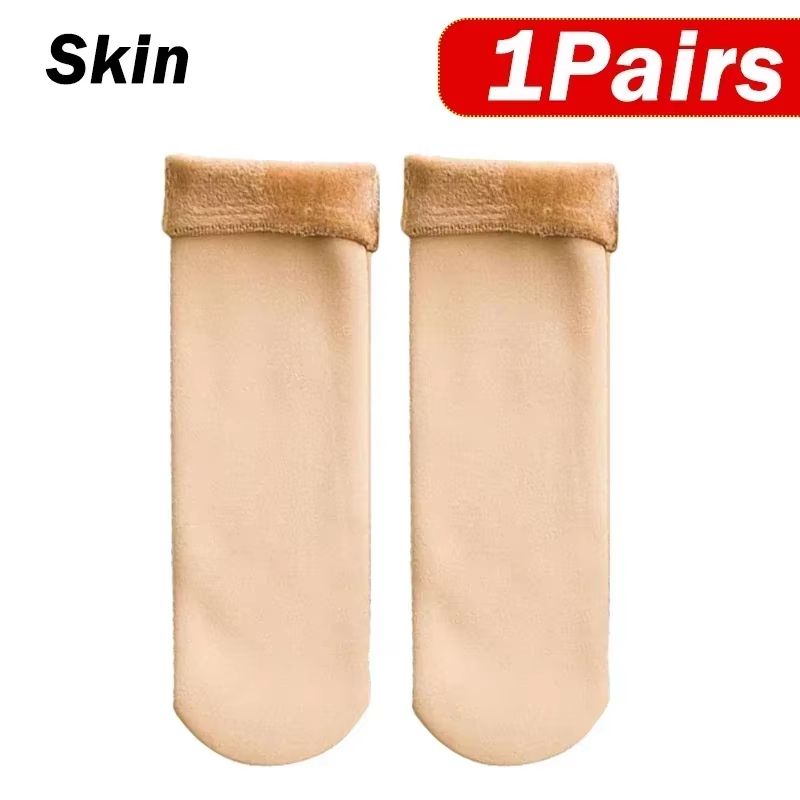UltraSoft Thermal Winter Socks For Women  Warm Cashmere  Wool Blend Cozy Short Socks For Snow Boots 6