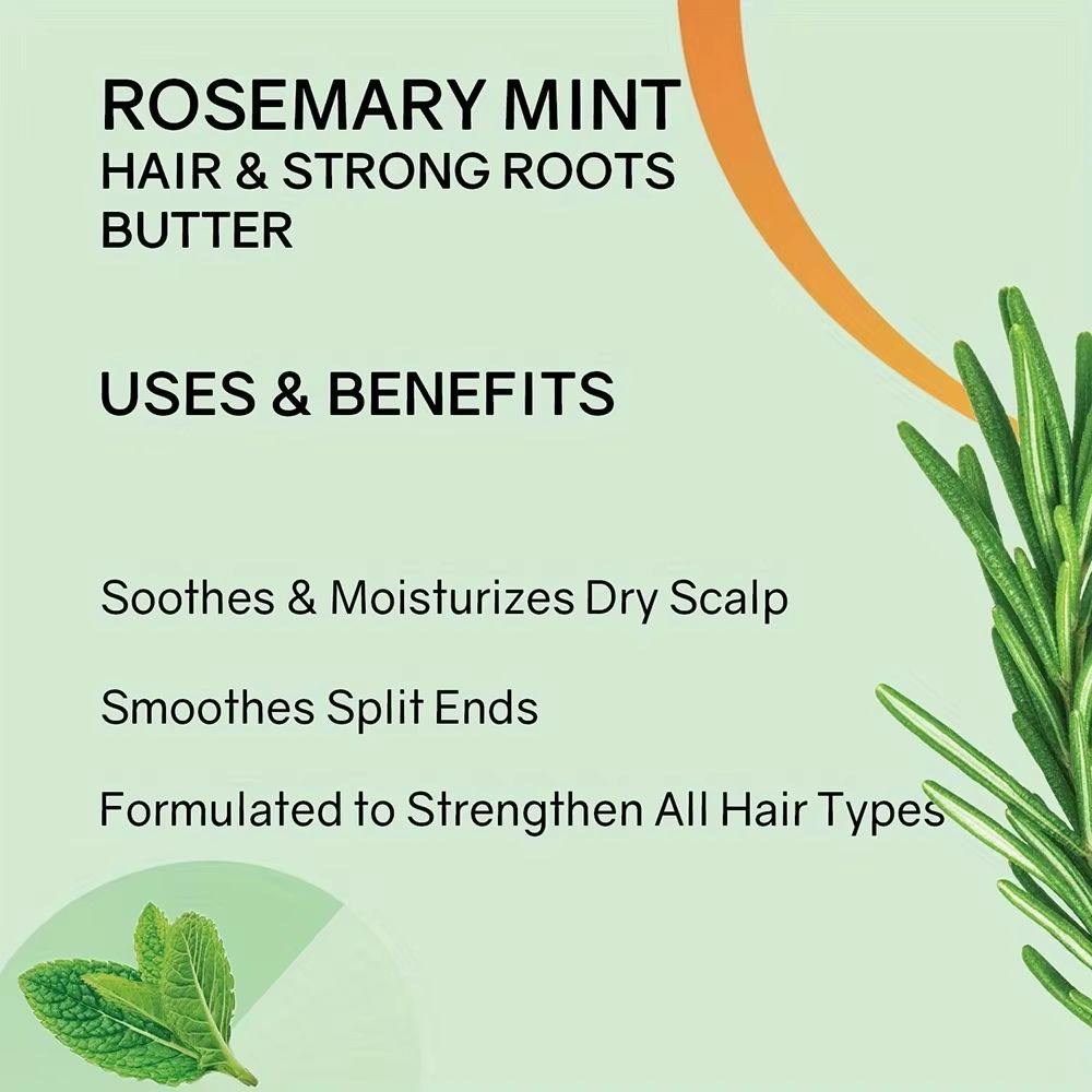 RootRevive Rosemary  Mint HairStrengthening Butter  Natural Hair Growth And Damage Repair 2