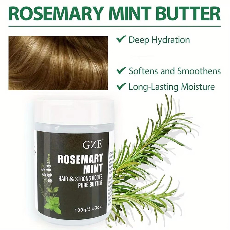 RootRevive Rosemary  Mint HairStrengthening Butter  Natural Hair Growth And Damage Repair 3