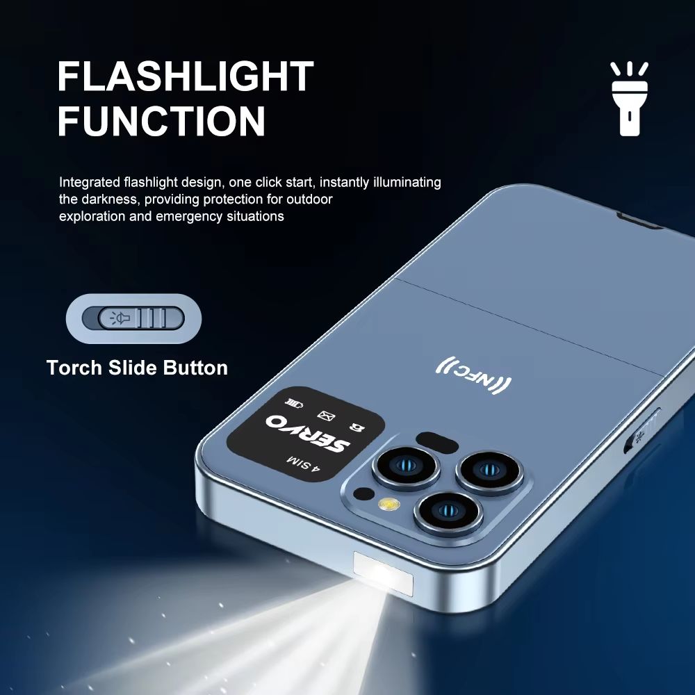 MultiLine Pro 4SIM QWERTY Feature Phone  Speed Dial  TypeC 4