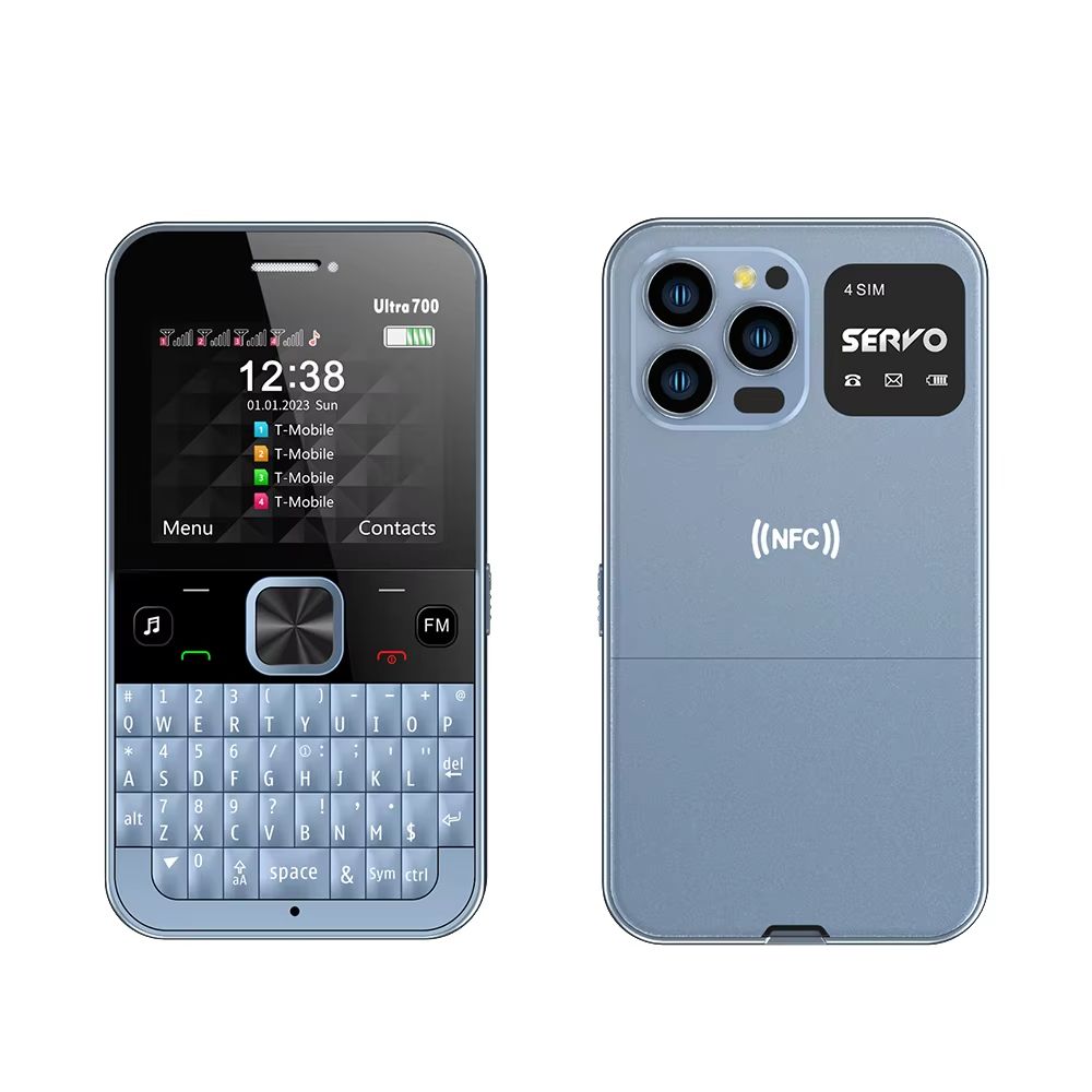 MultiLine Pro 4SIM QWERTY Feature Phone  Speed Dial  TypeC 6
