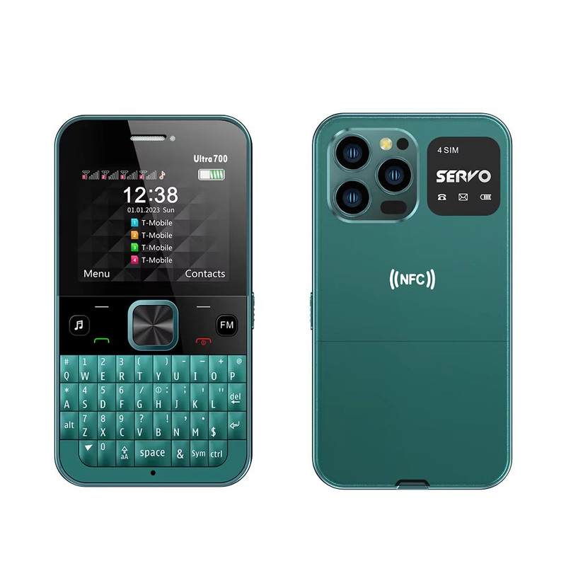 MultiLine Pro 4SIM QWERTY Feature Phone  Speed Dial  TypeC 7