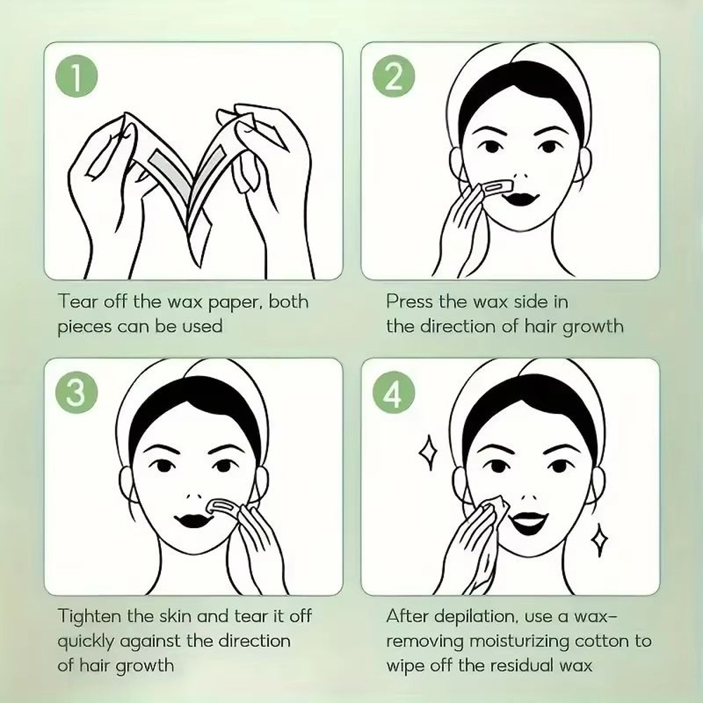 SilkySmooth Cold Wax Strips  10203050Pack For Face Arms Legs  Body 4