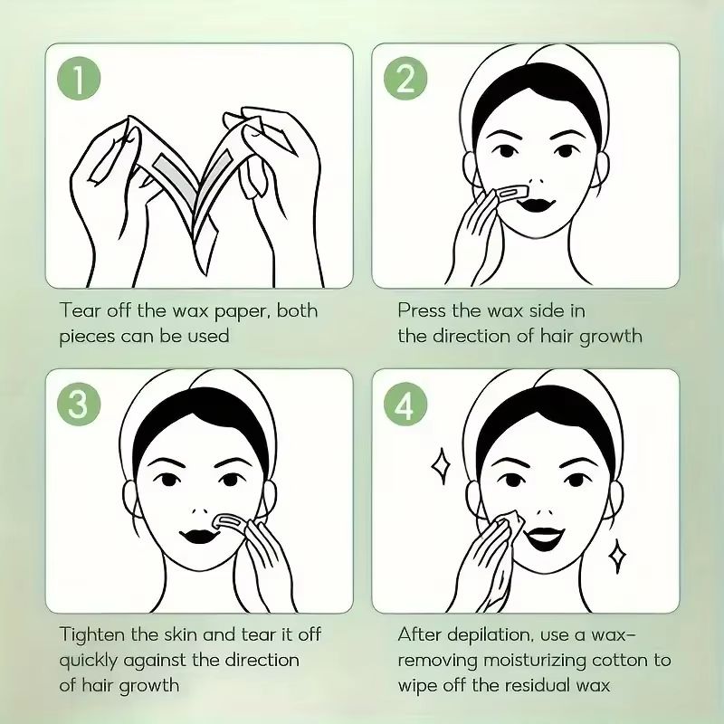 SilkySmooth Cold Wax Strips  10203050Pack For Face Arms Legs  Body 4