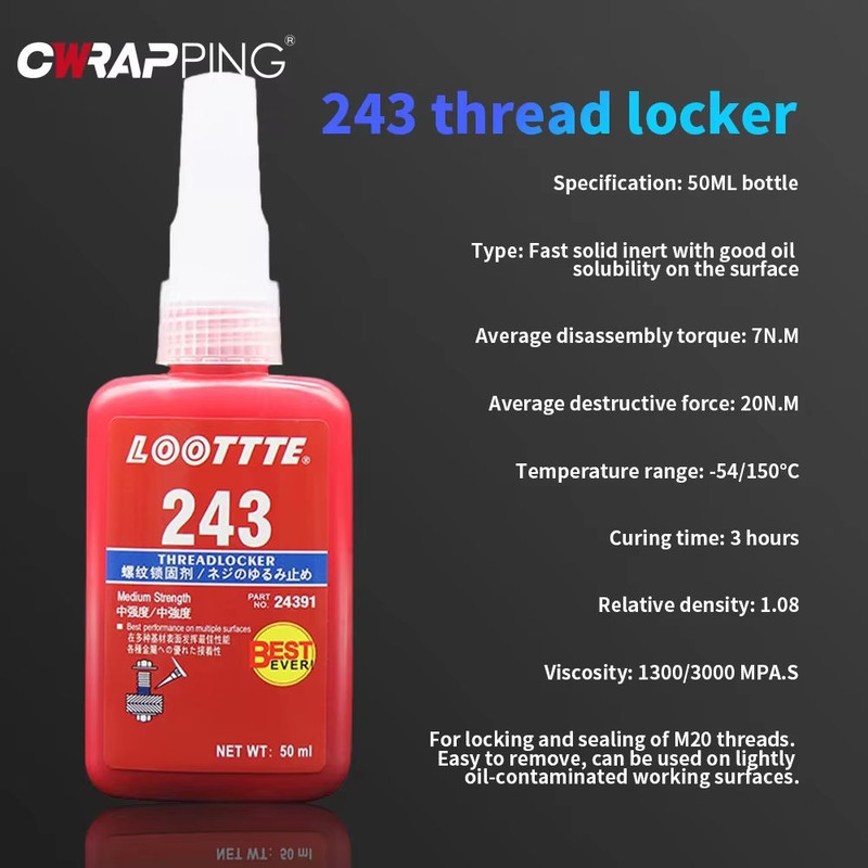 SecureHold 50 ML Thread Locking Sealant  FastCure Anaerobic Screw  Bolt Adhesive 4
