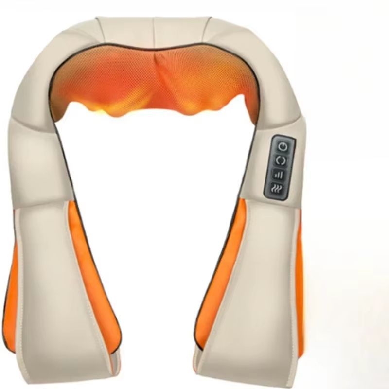 RelaxHeat Shiatsu Neck  Shoulder Massage Shawl  HotCompress Electric Cervical Traction  Kneading Wr 9
