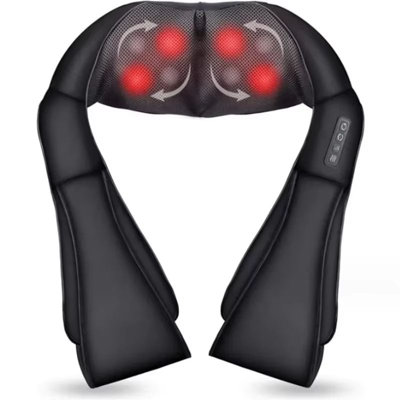 RelaxHeat Shiatsu Neck  Shoulder Massage Shawl  HotCompress Electric Cervical Traction  Kneading Wr 6