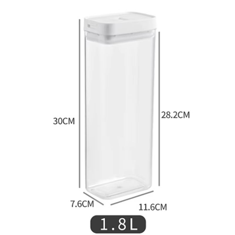 ClearLock Premium Transparent Pasta  Grain Storage Box  MoistureProof Kitchen Container 9