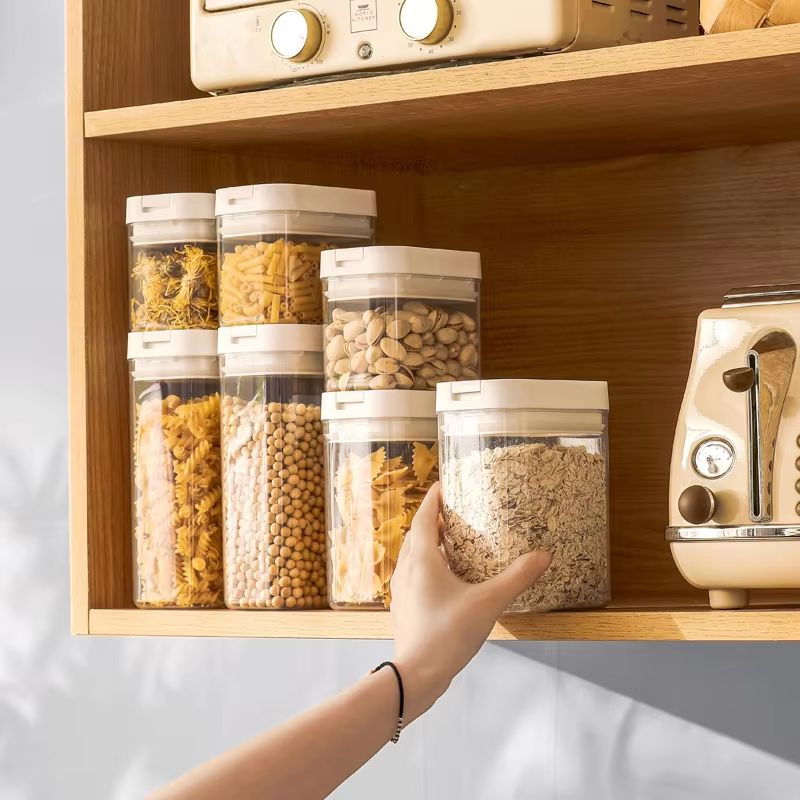 ClearLock Premium Transparent Pasta  Grain Storage Box  MoistureProof Kitchen Container 3