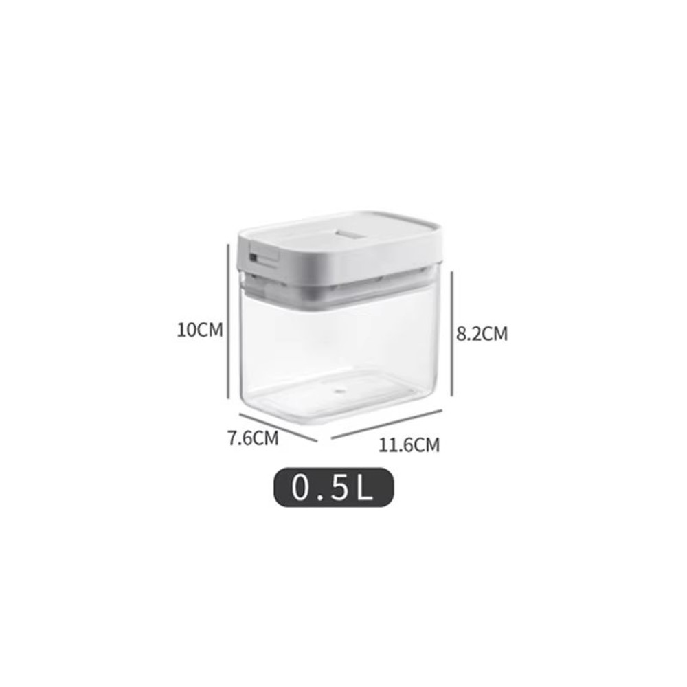 ClearLock Premium Transparent Pasta  Grain Storage Box  MoistureProof Kitchen Container 6