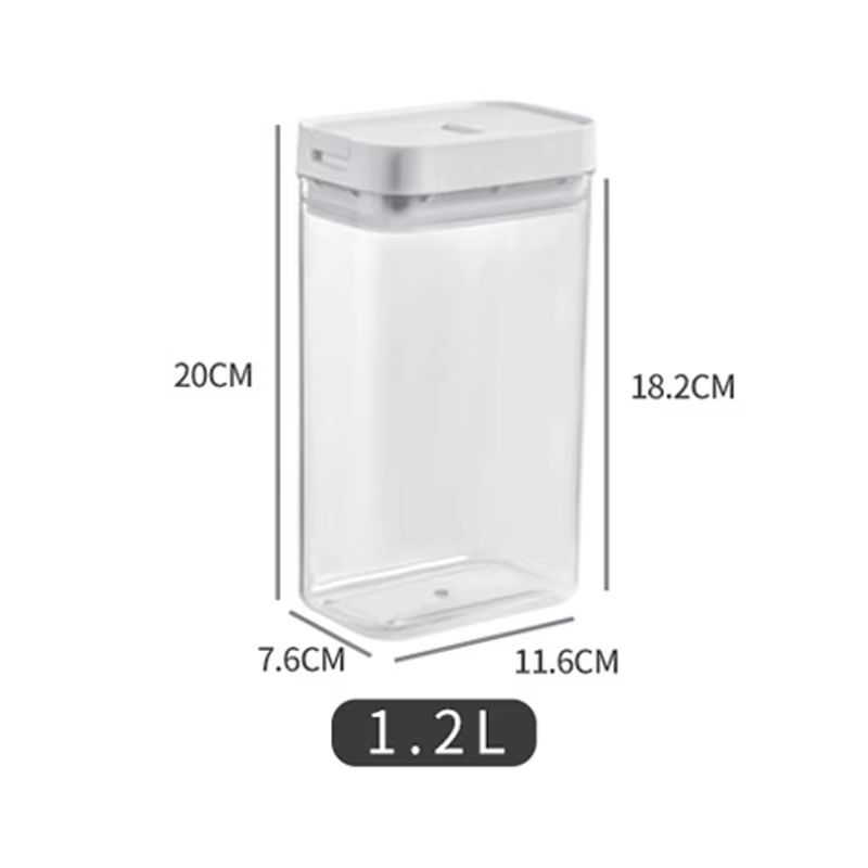 ClearLock Premium Transparent Pasta  Grain Storage Box  MoistureProof Kitchen Container 8