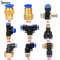 QuickFit Pneumatic Air Connector  PCPCFPLPLF Series 4mm6mm8mm Tube 18inch12inch Thread 0