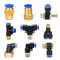 QuickFit Pneumatic Air Connector  PCPCFPLPLF Series 4mm6mm8mm Tube 18inch12inch Thread 1