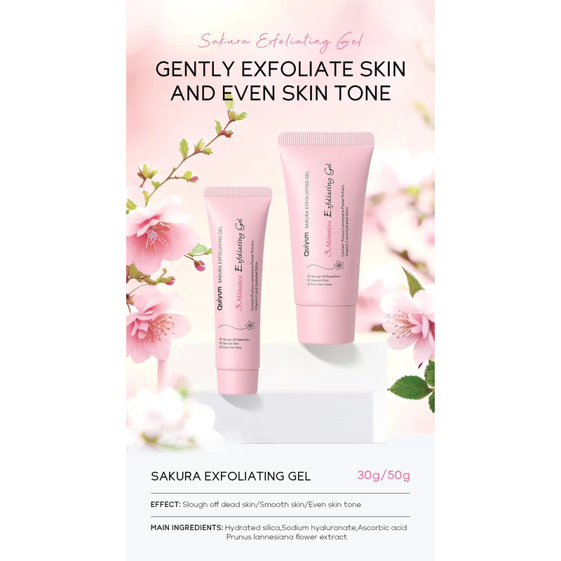 Sakura Glow Peeling Gel Moisturizing Nourishing Exfoliator 3