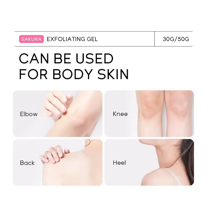 Sakura Glow Peeling Gel Moisturizing Nourishing Exfoliator 5