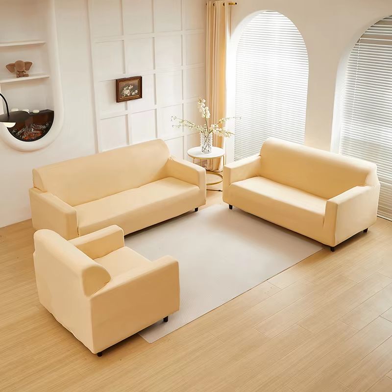 UltraFit SolidColor Stretch Sofa Slipcover  NonSlip DustProof Furniture Protector 5