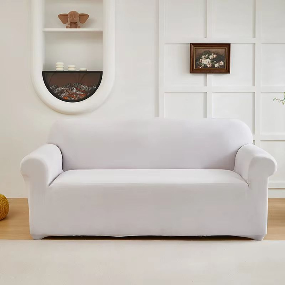 UltraFit SolidColor Stretch Sofa Slipcover  NonSlip DustProof Furniture Protector 10