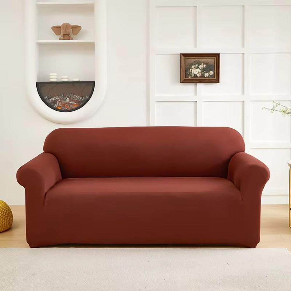 UltraFit SolidColor Stretch Sofa Slipcover  NonSlip DustProof Furniture Protector 16