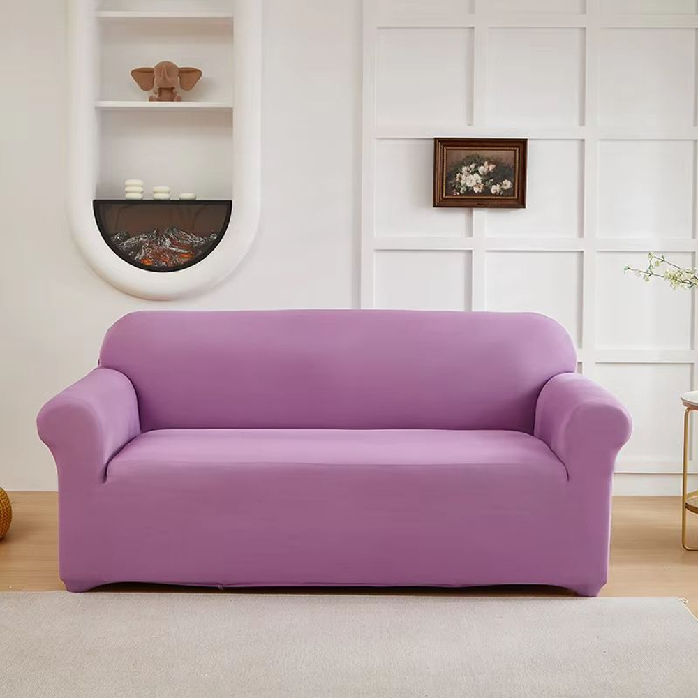 UltraFit SolidColor Stretch Sofa Slipcover  NonSlip DustProof Furniture Protector 17