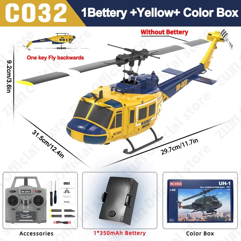 SkyMaster C032 24G 6CH Altitude Hold RC Helicopter  6Axis Gyro  Optical Flow For Kids  Adults 8