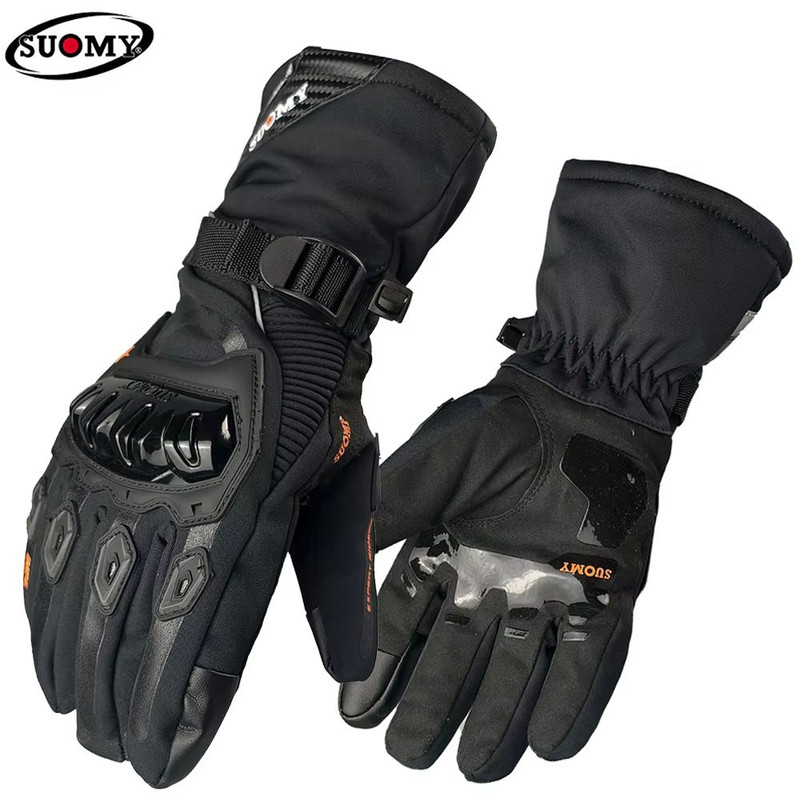 SUOMY Winter Waterproof TouchScreen Motorcycle Gloves  Windproof Warm Biker Gloves For Men 0