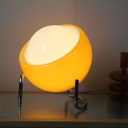 luminabau glass table lamp – retro nordic led desk & bedside accent lamp