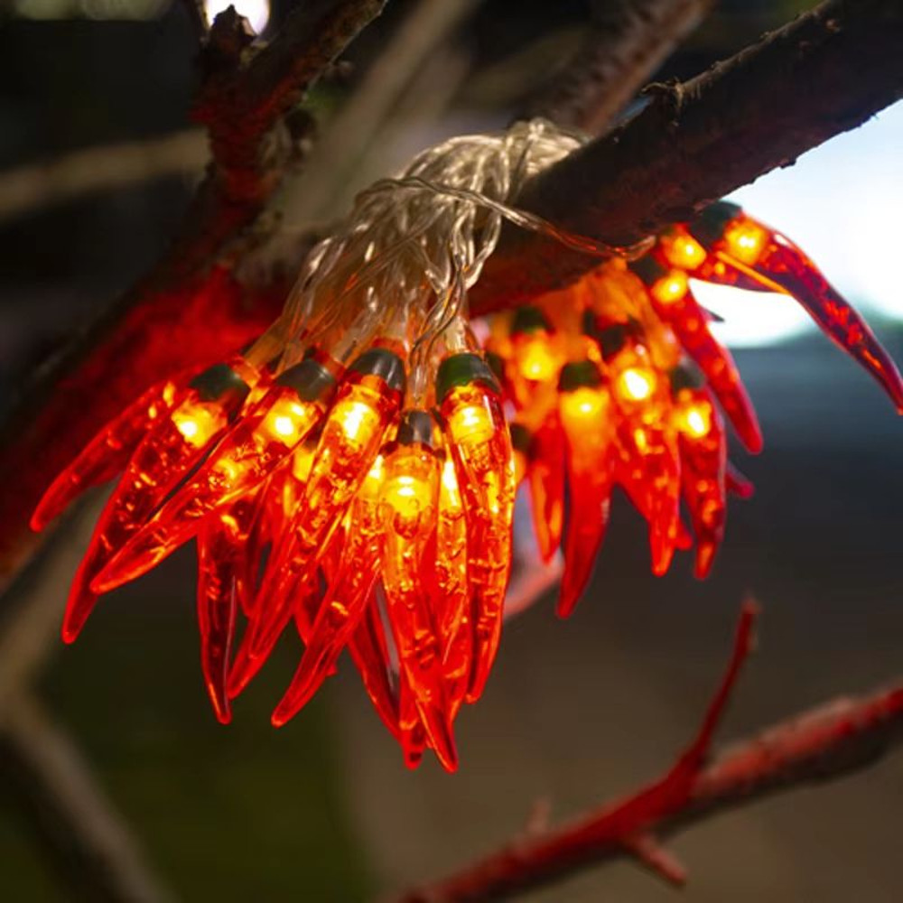Red Chilli LED String Lights  BatteryUSB Powered Fairy Garland For Holiday Wedding  Party Decor 0