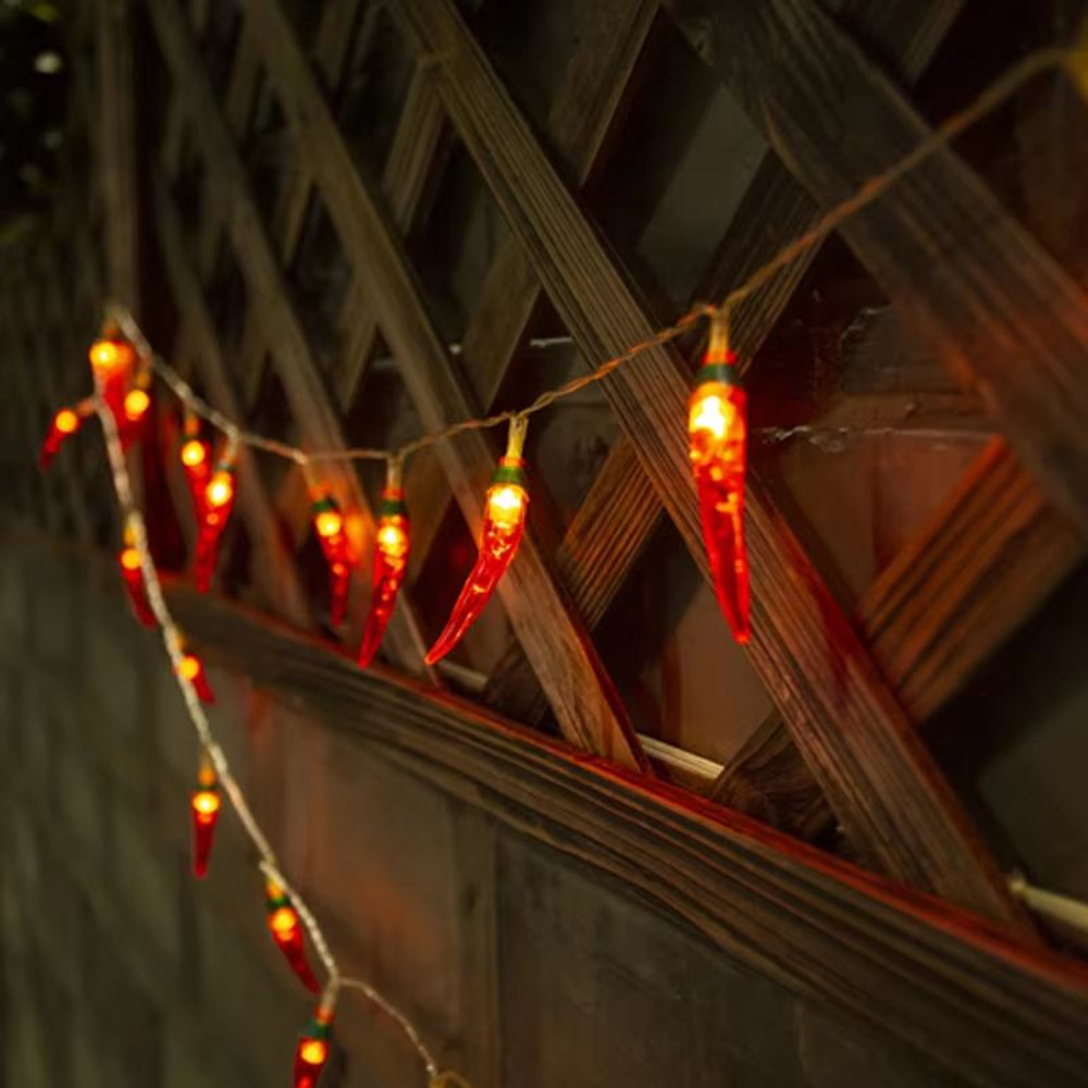 Red Chilli LED String Lights  BatteryUSB Powered Fairy Garland For Holiday Wedding  Party Decor 4