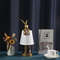 Nordic Rogue Rabbit Resin Table Lamp  Designer LED Table Light With Fabric Shade For Bedroom  Livin 2