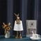 Nordic Rogue Rabbit Resin Table Lamp Designer LED Table Light With Fabric Shade For Bedroom Livin 2
