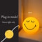 Smiley Sphere USBRechargeable Night Lamp Squint Wink Dimmable Atmosphere Light 6