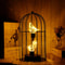 Birdcage Decorative Table Lamp Cordless Accent Light With Warm White Fairy Lights For Home Event 1