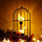 Birdcage Decorative Table Lamp  Cordless Accent Light With Warm White Fairy Lights For Home  Event  2