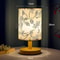 Modern Square ChineseStyle Fabric Table Lamp Dimmable LED Bedside Light With EU Plug 9