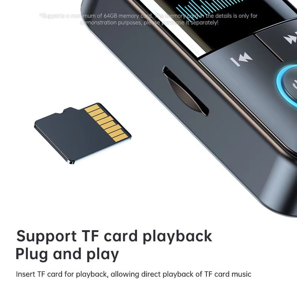 Bluetooth 54 35 Mm AUX Audio TransmitterReceiver  LED Display Wireless Adapter For Car  Home Stereo 4