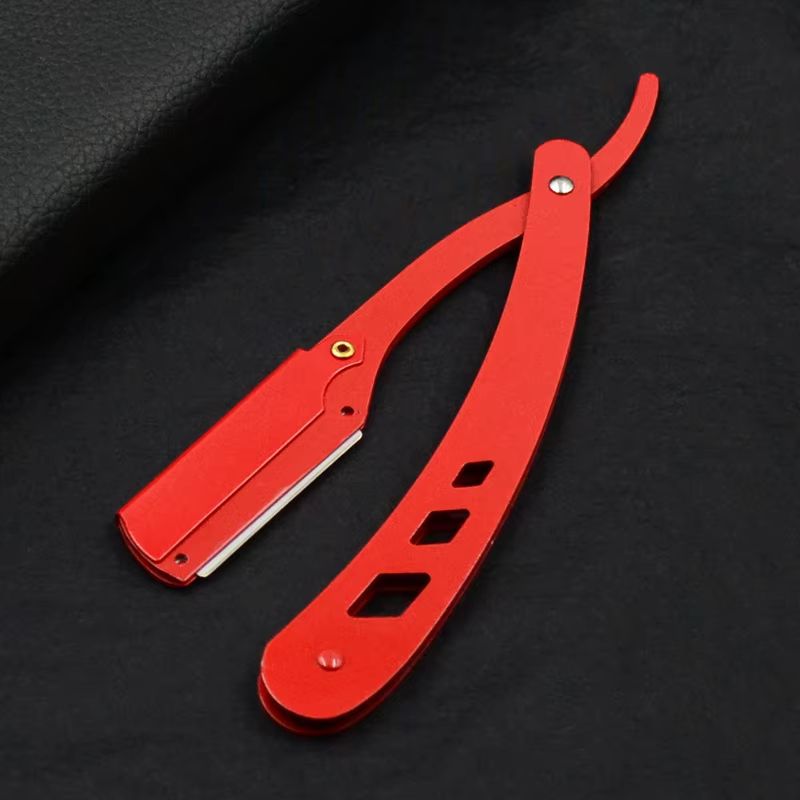 Classic Black Folding Shaving Knife Handle  AntiqueStyle Barber Tool Blade Sold Separately 10