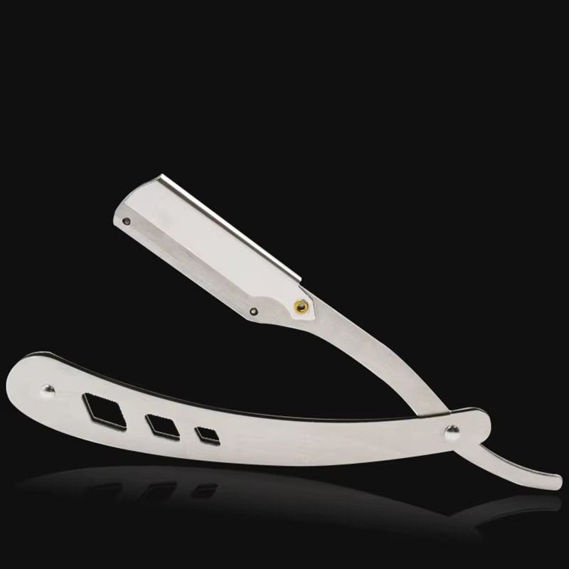 Classic Black Folding Shaving Knife Handle  AntiqueStyle Barber Tool Blade Sold Separately 4