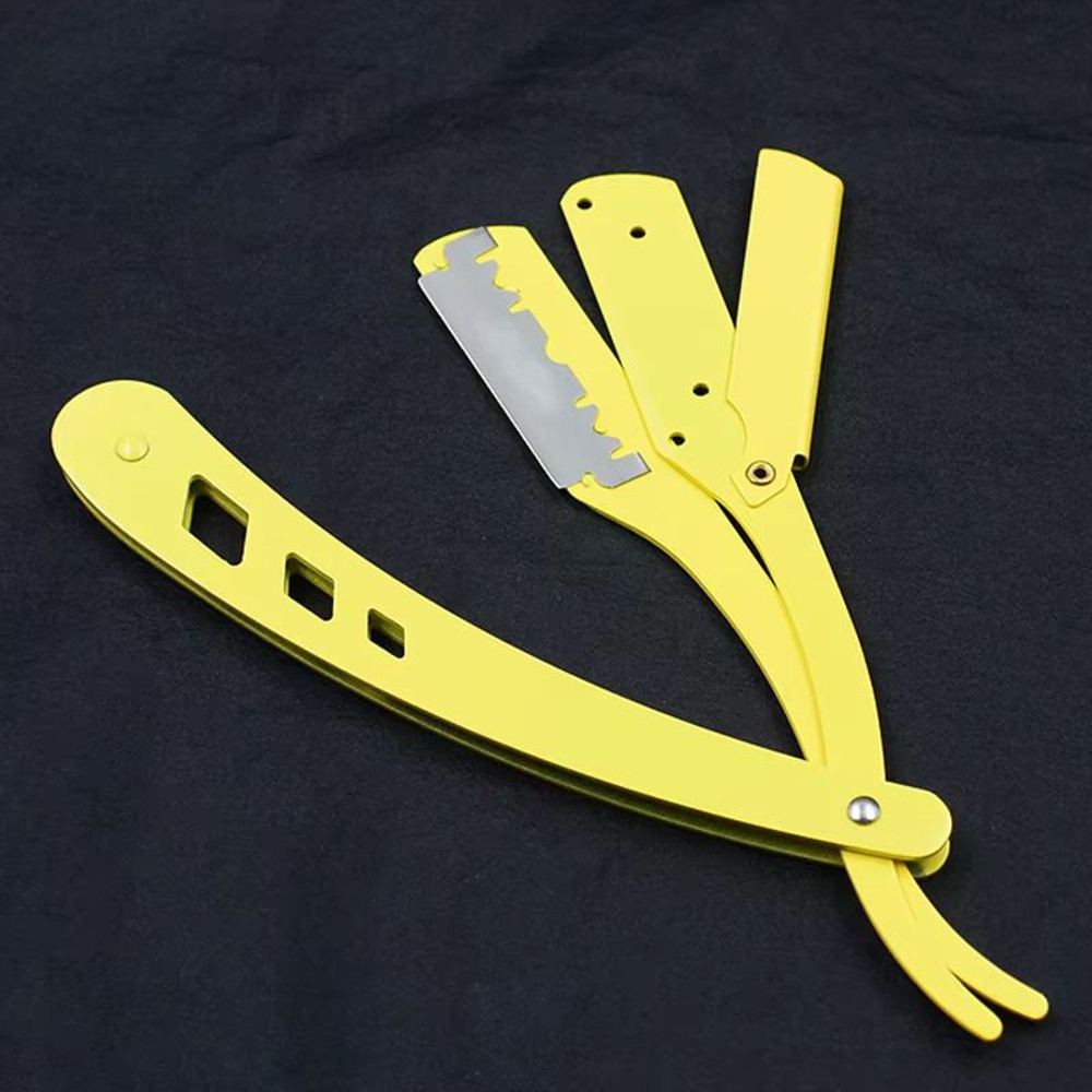 Classic Black Folding Shaving Knife Handle  AntiqueStyle Barber Tool Blade Sold Separately 5