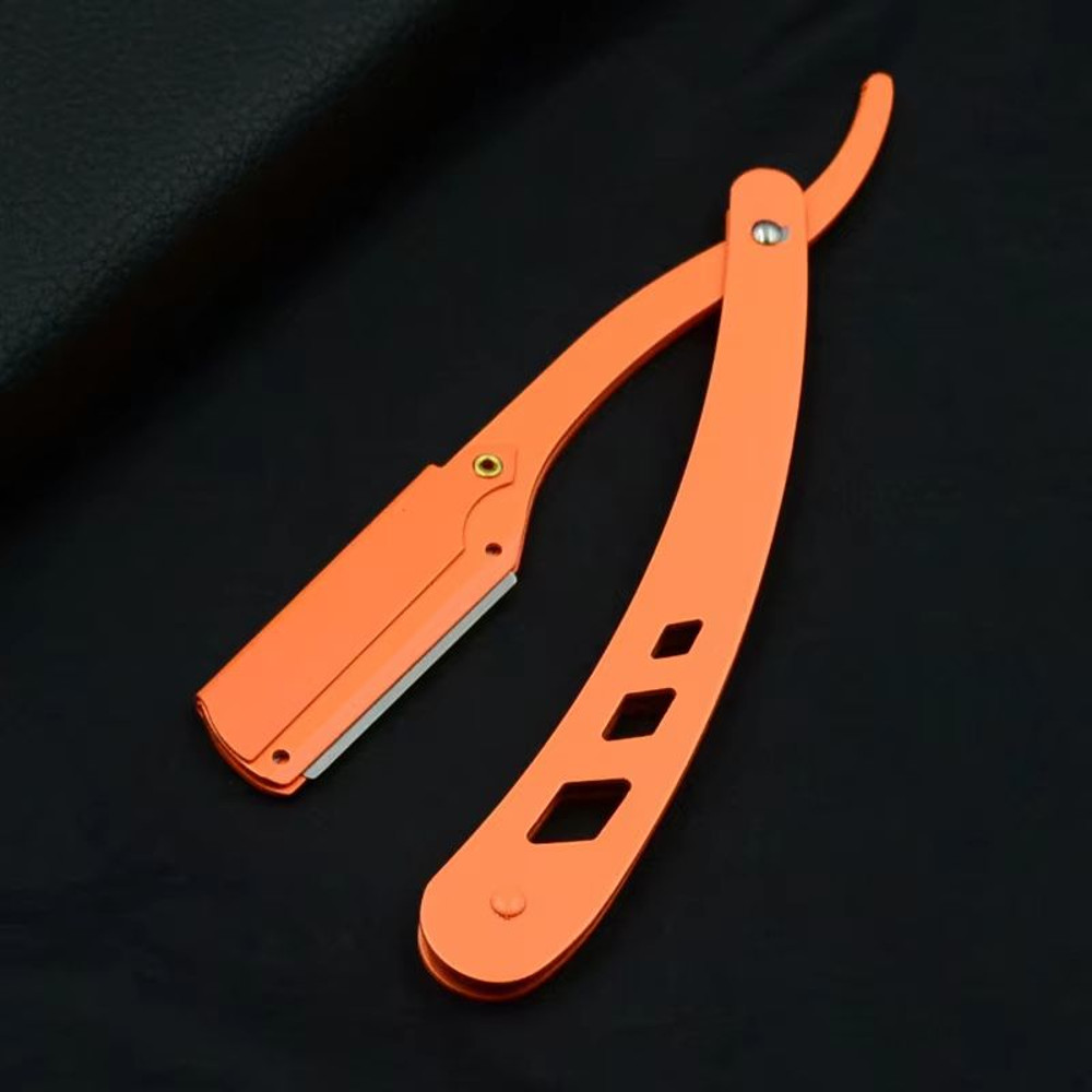 Classic Black Folding Shaving Knife Handle  AntiqueStyle Barber Tool Blade Sold Separately 8