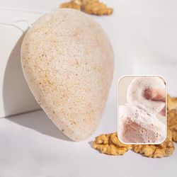 ultimate clean mini konjac cleansing sponge – round natural exfoliator puff for facial skin care