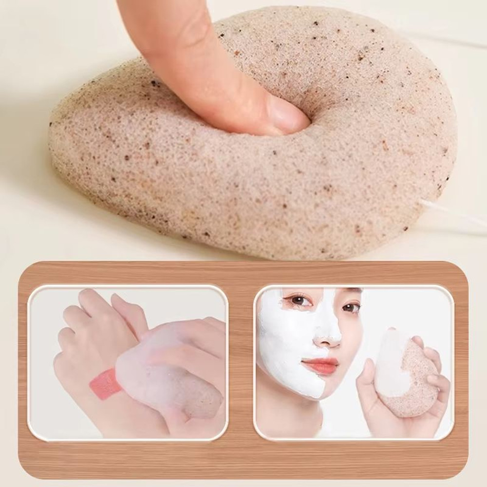 Ultimate Clean Mini Konjac Cleansing Sponge  Round Natural Exfoliator Puff For Facial Skin Care 4