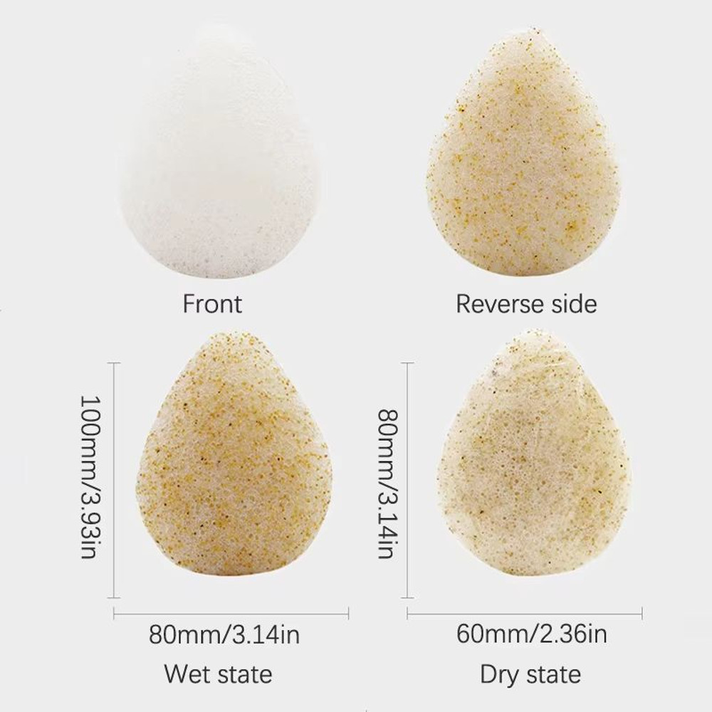 Ultimate Clean Mini Konjac Cleansing Sponge  Round Natural Exfoliator Puff For Facial Skin Care 5