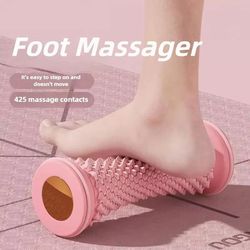 arch & heel relief foot roller ball – manual plastic foot massager for muscle relaxation & plantar fascia care
