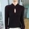 Elegance Mink 100 Mink Cashmere StandCollar Sweater SlimFit Long Sleeve Pullover For Women 10